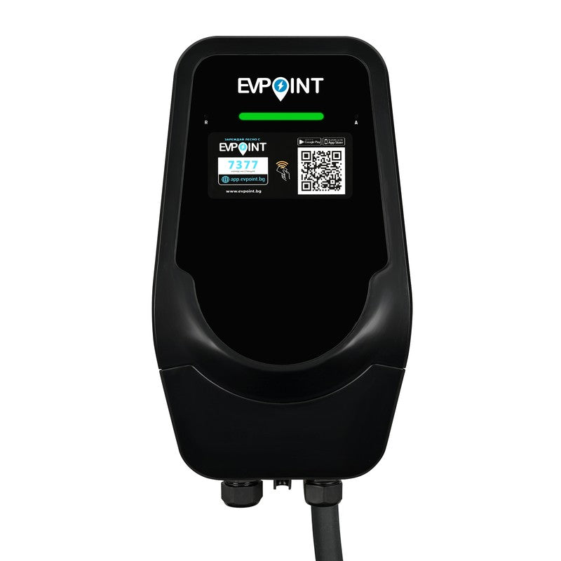 Зарядна станция EVPoint EV22 PLUS 8 метра кабел Тип 2 | 22 kW AC