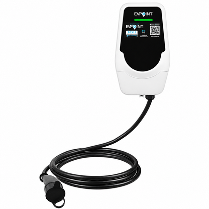 Зарядна станция EVPoint EV22 PLUS Тип 2 | 22 kW AC | 8м. кабел | бяла