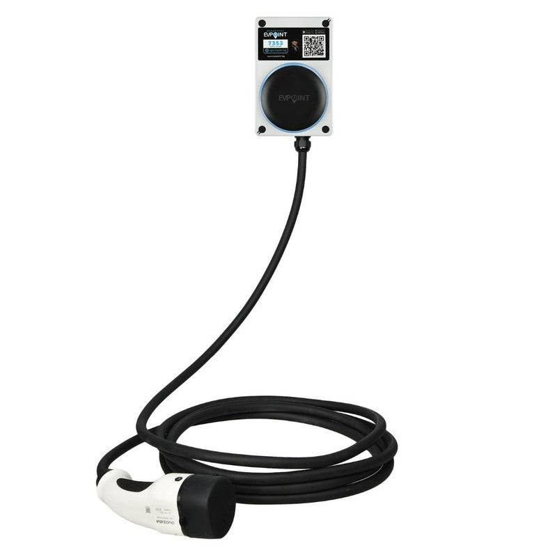 Зарядна станция EVPoint EV7 5 м кабел Тип 2 | 7.4 kW AC | бял цвят