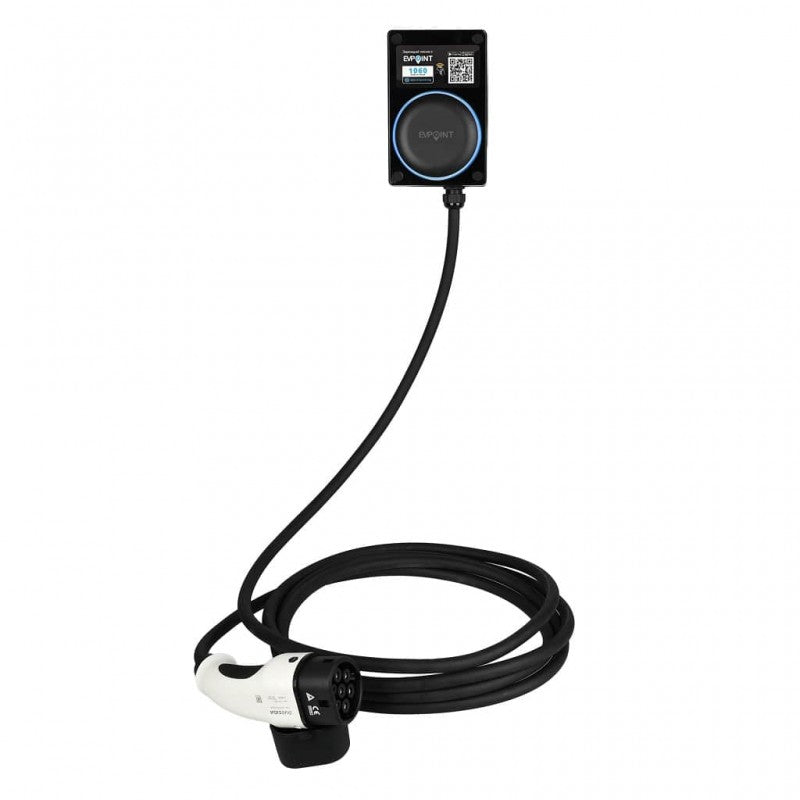 Зарядна станция EVPoint EV7 5м кабел Тип2 | 7.4 kW AC | черен цвят