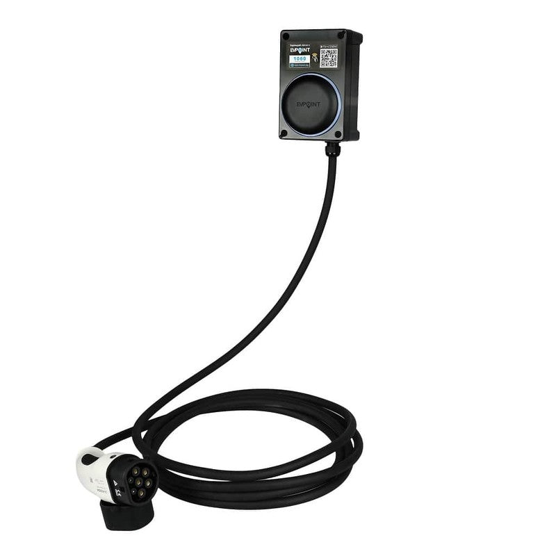 Зарядна станция EVPoint EV7 8м кабел Тип2 | 7.4 kW AC | черен цвят