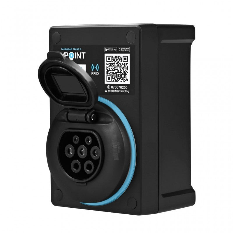 Зарядна станция EVPoint EV7 контакт Тип 2 | 7.4 kW AC