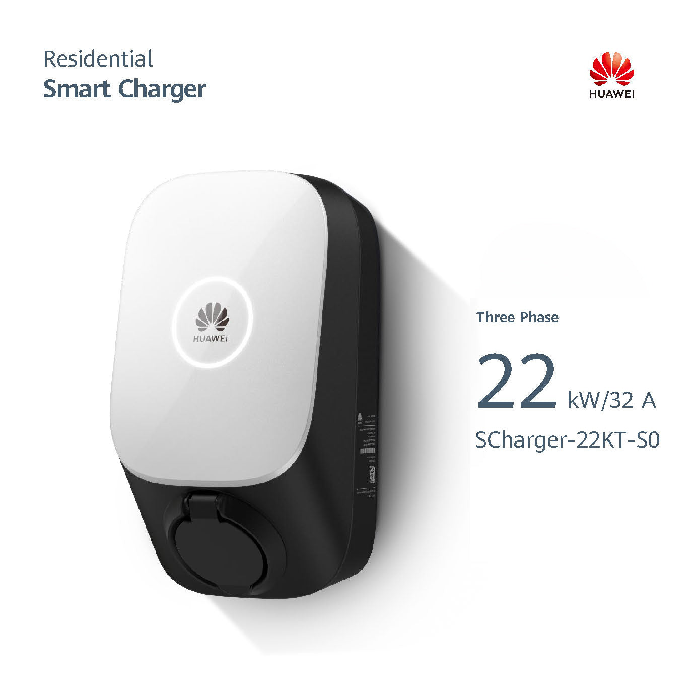 Зарядна станция трифазна Huawei AC charger 3 Phase 22kW/32A - 01